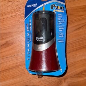 iPoint Evolution Pencil Sharpener - Black and Silver